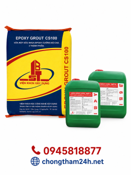 EPOXY GROUT CS100: Vữa Rót Gốc Nhựa Epoxy Cường Độ Cao 3 Thành Phần