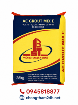AC GROUT MIX E: Vữa Rót Tự Chảy Không Co Ngót Gốc Xi Măng