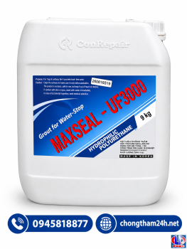 Keo PU Trương Nở Maxseal UF3000 - Bịt Rò Rỉ Nước Cốt Lõi Tầng Hầm, Bể Bơi