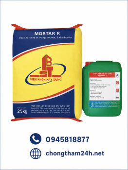 MORTAR R: Vữa Sửa Chữa Xi Măng Polyme 2 Thành Phần Cao Cấp