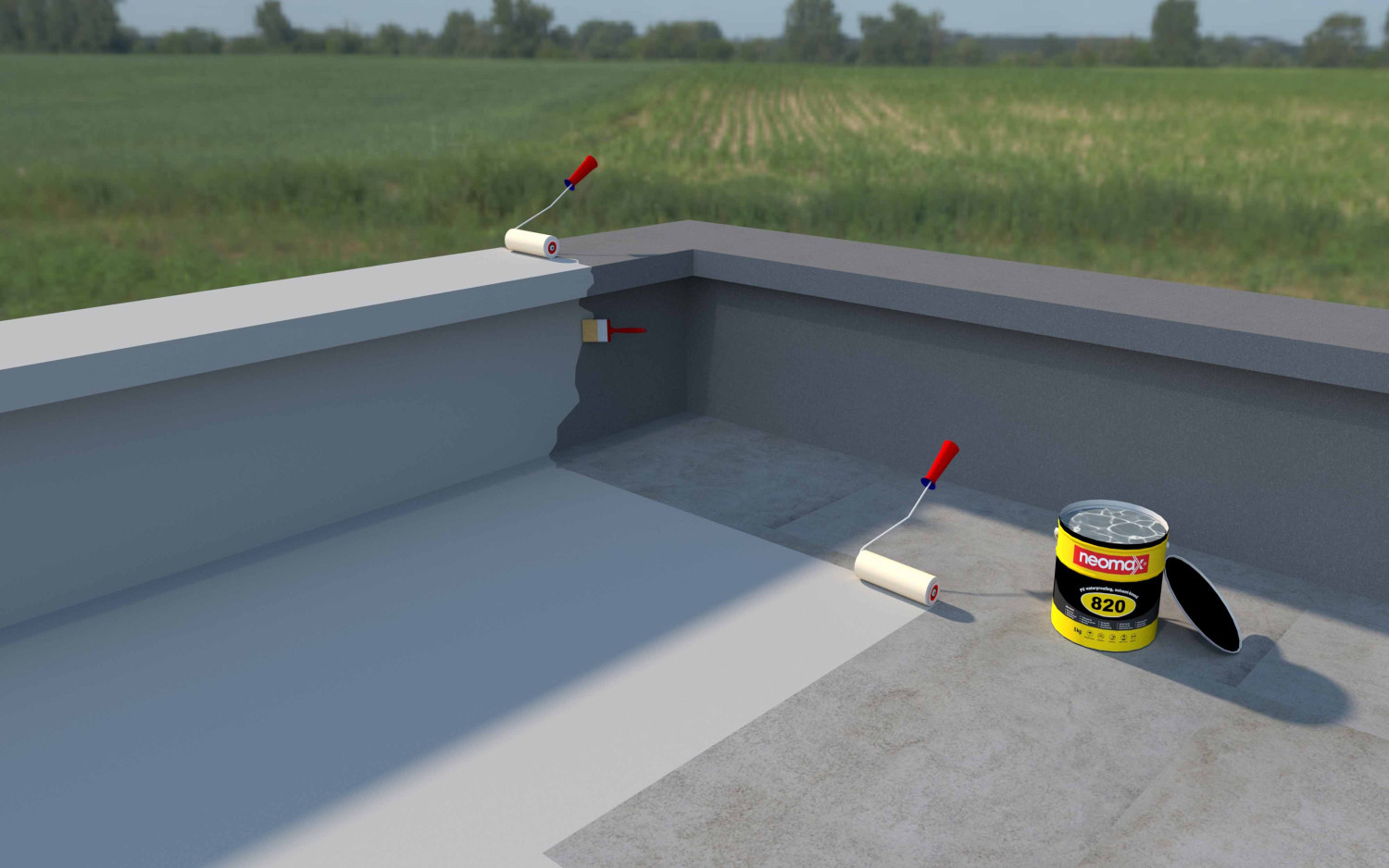 Ứng dụng thực tế của chống thấm tạo màng