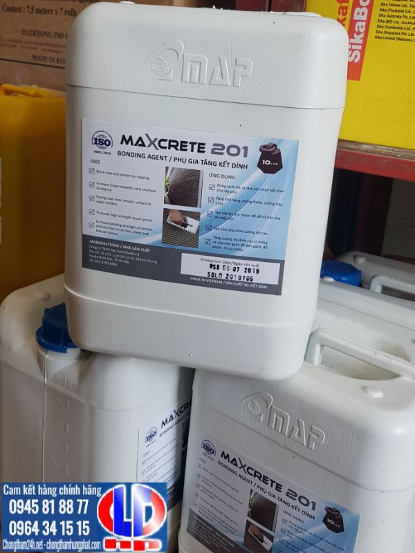 Maxcrete 201-Latex phụ gia chống thấm và tác nhân kết nối